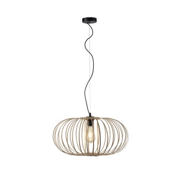 Pendul RACOON lemn natur Zuma Line 11409-79, D50 cm, 1xE27