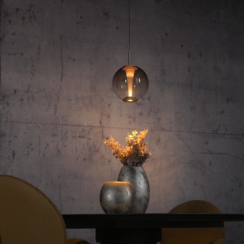 Pendul LED PURE INFINITY maro Zuma Line 2220-97, D18 cm, 10W