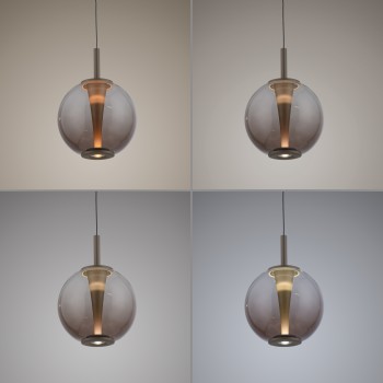 Pendul LED PURE INFINITY maro Zuma Line 2220-97, D18 cm, 10W