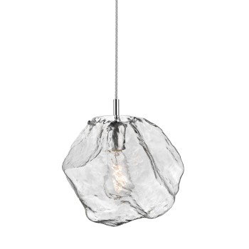 Pendul ROCK crom Zuma Line P0488-01A-F4AC, 30x26 cm, 1xE27