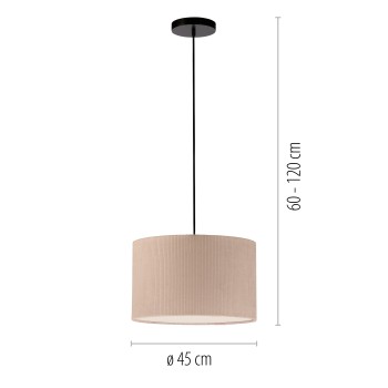 Pendul GREEN DURO bej Zuma Line 14892-39, 120x45 cm, 1xE27