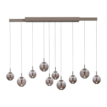 Pendul LED PURE E-INFINITY maro Zuma Line 2221-97, D35 cm, 7W