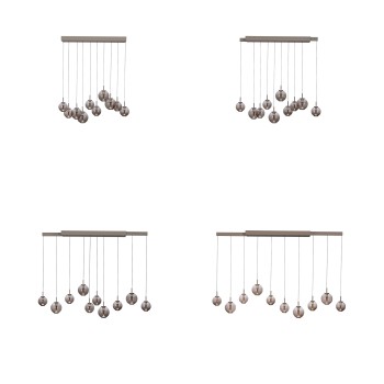 Pendul LED PURE E-INFINITY maro Zuma Line 2221-97, D35 cm, 7W