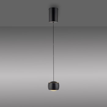 Pendul LED BALLINI negru Zuma Line 15260-18, 220x10 cm, 7W