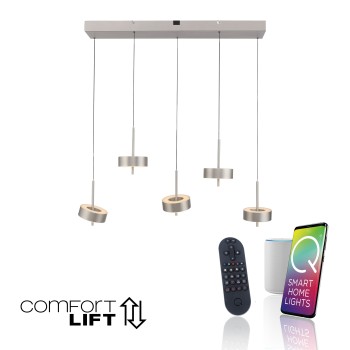 Pendul LED Q-ROTATE aluminiu Zuma Line 2249-95, 95x31 cm, 9W