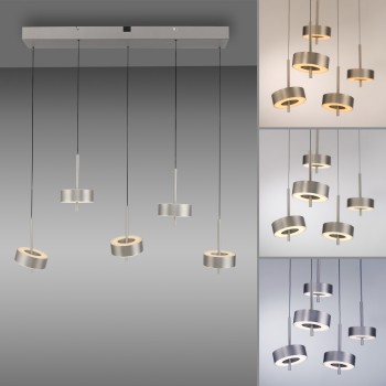 Pendul LED Q-ROTATE aluminiu Zuma Line 2249-95, 95x31 cm, 9W
