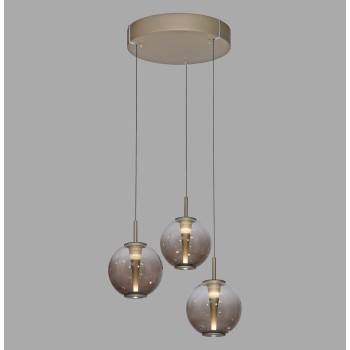 Pendul LED PURE E-INFINITY maro Zuma Line 2222-97, D50 cm, 7W