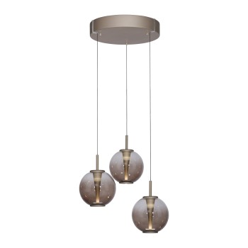 Pendul LED PURE E-INFINITY maro Zuma Line 2222-97, D50 cm, 7W