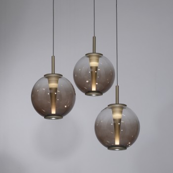 Pendul LED PURE E-INFINITY maro Zuma Line 2222-97, D50 cm, 7W