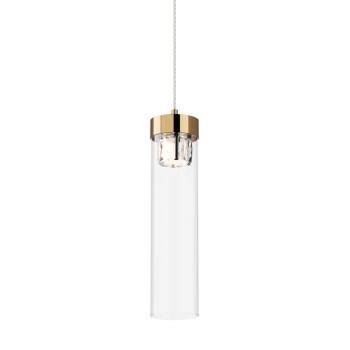 Pendul GEM auriu francez Zuma Line P0389-01D-F7AC, D11 cm, 1xG9