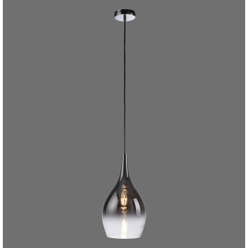 Pendul PILUA crom Zuma Line 2061-17, D20 cm, 1xE27