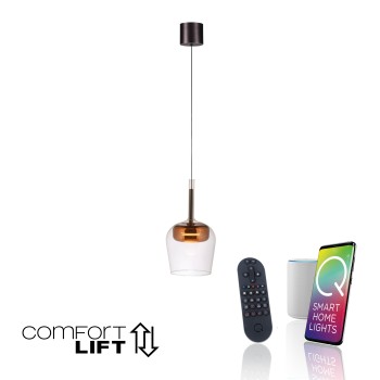 Pendul LED Q-KON cupru Zuma Line 2741-20, D21 cm, 9W