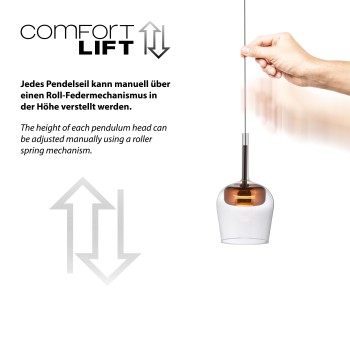 Pendul LED Q-KON cupru Zuma Line 2741-20, D21 cm, 9W