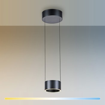 Pendul LED PURE CLIPSE gri Zuma Line 2471-15, D20 cm, 5W