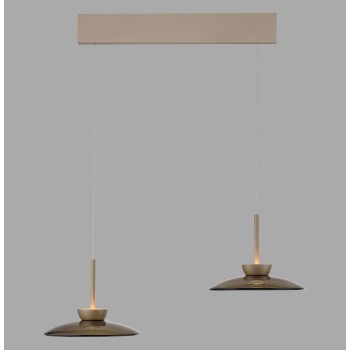 Pendul LED PURE MOON maro Zuma Line 2194-97, 93x32 cm