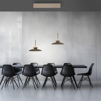 Pendul LED PURE MOON maro Zuma Line 2194-97, 93x32 cm