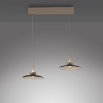 Pendul LED PURE MOON maro Zuma Line 2194-97, 93x32 cm