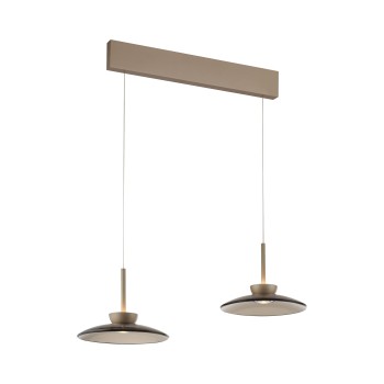Pendul LED PURE MOON maro Zuma Line 2194-97, 93x32 cm