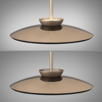 Pendul LED PURE MOON maro Zuma Line 2194-97, 93x32 cm