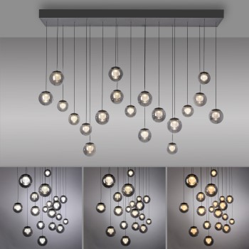 Pendul LED PURE POPUP gri Zuma Line 2589-15, 150x40 cm, 3W