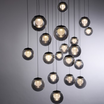 Pendul LED PURE POPUP gri Zuma Line 2589-15, 150x40 cm, 3W