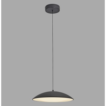 Pendul LED LENTE negru Zuma Line 14606-18, D40 cm, 17W