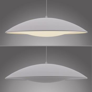 Pendul LED LENTE alb Zuma Line 14607-16, D50 cm, 23W