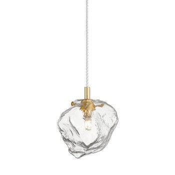 Pendul ROCK auriu Zuma Line P0488-01F-U8AC, 17x14 cm, 1xG9