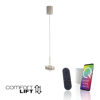 Pendul LED Q-ROTATE aluminiu Zuma Line 2247-95, D14 cm, 9W