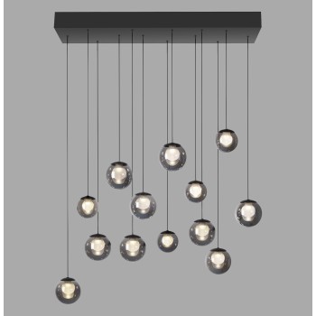 Pendul LED PURE POPUP gri Zuma Line 2590-15, 100x40 cm, 3W