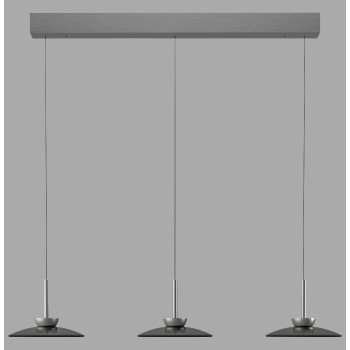 Pendul LED PURE MOON gri Zuma Line 2193-15, 140x32 cm, 15.7W