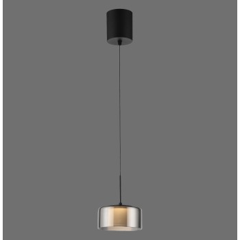 Pendul LED RIKA negru Zuma Line 2112-18, D15 cm, 6W