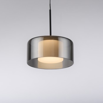 Pendul LED RIKA negru Zuma Line 2112-18, D15 cm, 6W