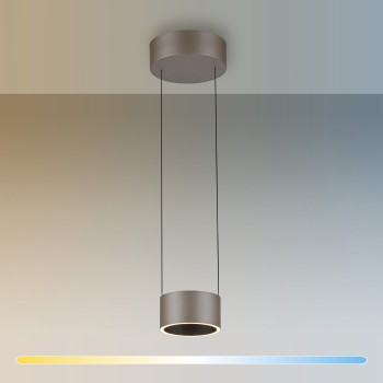 Pendul LED PURE CLIPSE maro Zuma Line 2471-97, D20 cm, 5W