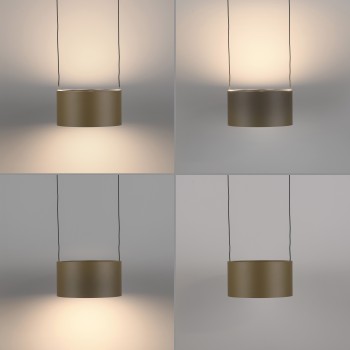 Pendul LED PURE CLIPSE maro Zuma Line 2471-97, D20 cm, 5W