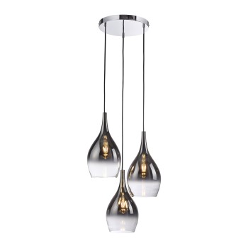 Pendul PILUA crom Zuma Line 2062-17, D46 cm, 3xE27
