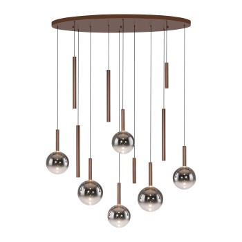 Pendul LED BOWL maro Zuma Line 2288-23, 120x45 cm, 7W