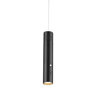 Pendul LED ATTACH negru Zuma Line 18281-18, 200x4 cm, 3W