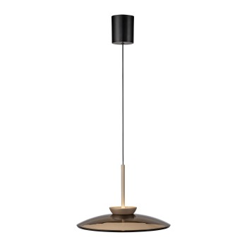 Pendul LED PURE E-MOON maro Zuma Line 2195-97, D50 cm, 18W