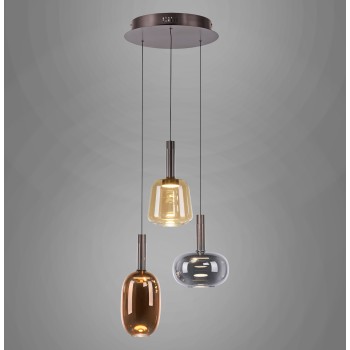 Pendul LED IRIDES multicolor Zuma Line 2679-70, D43 cm, 9W