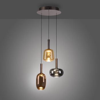 Pendul LED IRIDES multicolor Zuma Line 2679-70, D43 cm, 9W