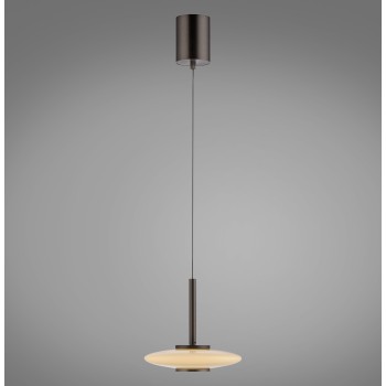 Pendul LED PURE VITRUM maro metalic inchis Zuma Line 2053-34, D22 cm, 10W