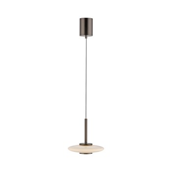 Pendul LED PURE VITRUM maro metalic inchis Zuma Line 2053-34, D22 cm, 10W