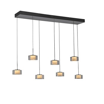 Pendul LED RIKA negru Zuma Line 2115-18, 135x31 cm, 61W