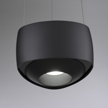 Pendul LED Q-STRETTO negru Zuma Line 2657-18, D14.2 cm, 20W
