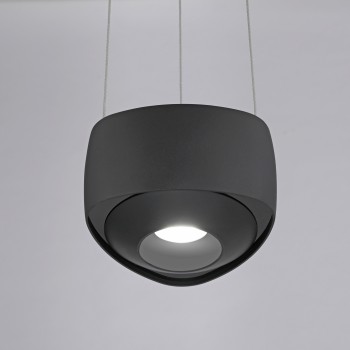 Pendul LED Q-STRETTO negru Zuma Line 2657-18, D14.2 cm, 20W
