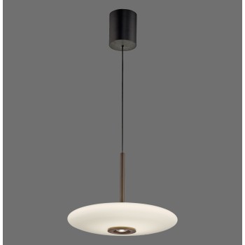Pendul LED PURE E-VITRUM maro inchis Zuma Line 2084-34, D45 cm, 26W