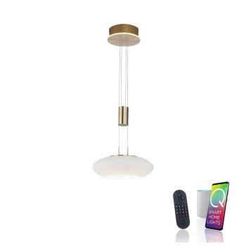 Pendul LED Q-ETIENNE alama mata Zuma Line 2075-60, D35 cm, 38.5W