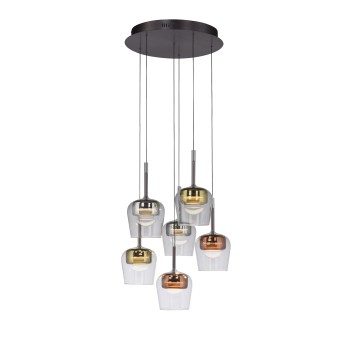 Pendul LED Q-KON multicolor Zuma Line 2744-70, D50 cm, 6W