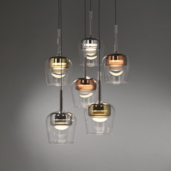 Pendul LED Q-KON multicolor Zuma Line 2744-70, D50 cm, 6W